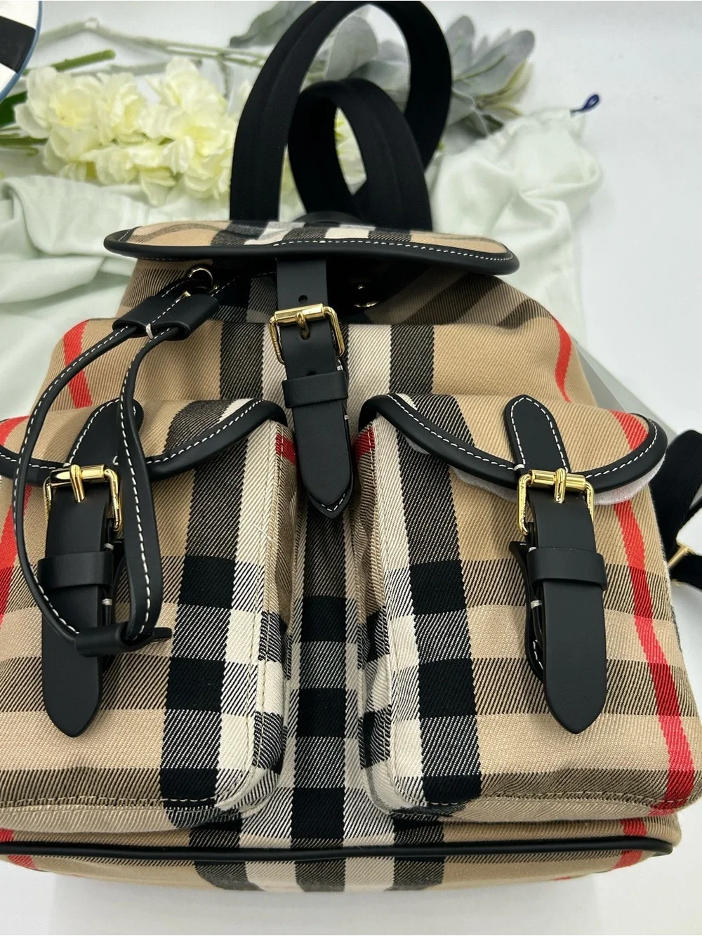 Burberry backpack signature